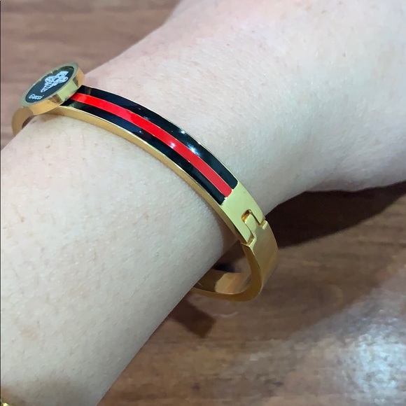 24k gold plated with stainless steel bangle - Picture 5 of 8